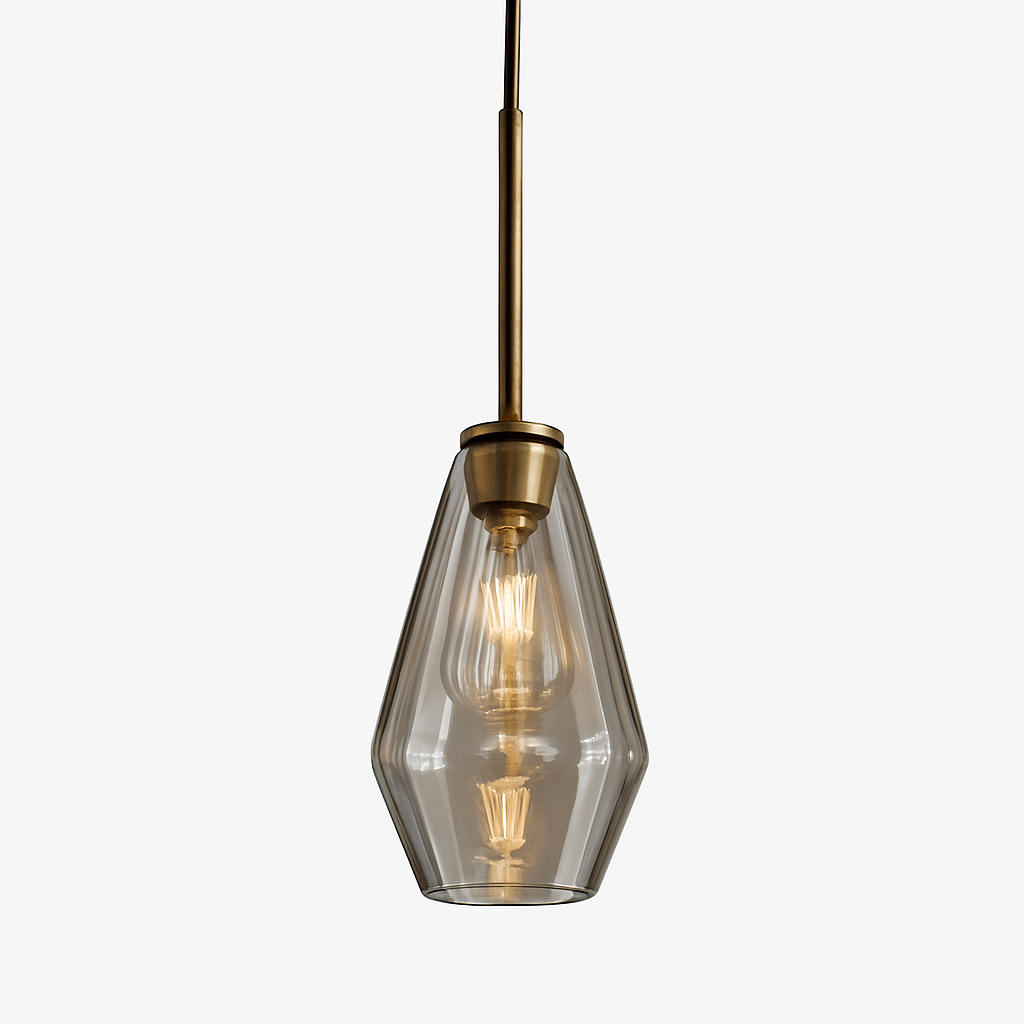 Luvestra | Geometrische Sferische Profiel Noordse Moderne Glazen Hanglamp