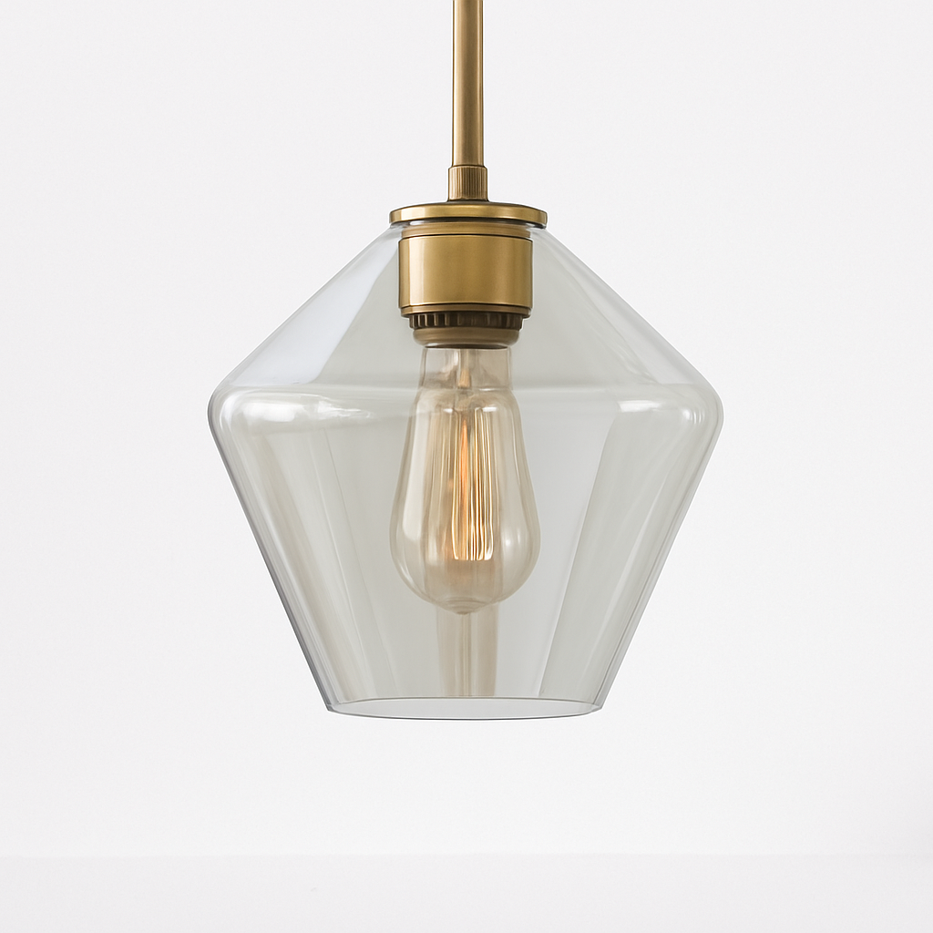 Luvestra | Geometrische Sferische Profiel Noordse Moderne Glazen Hanglamp
