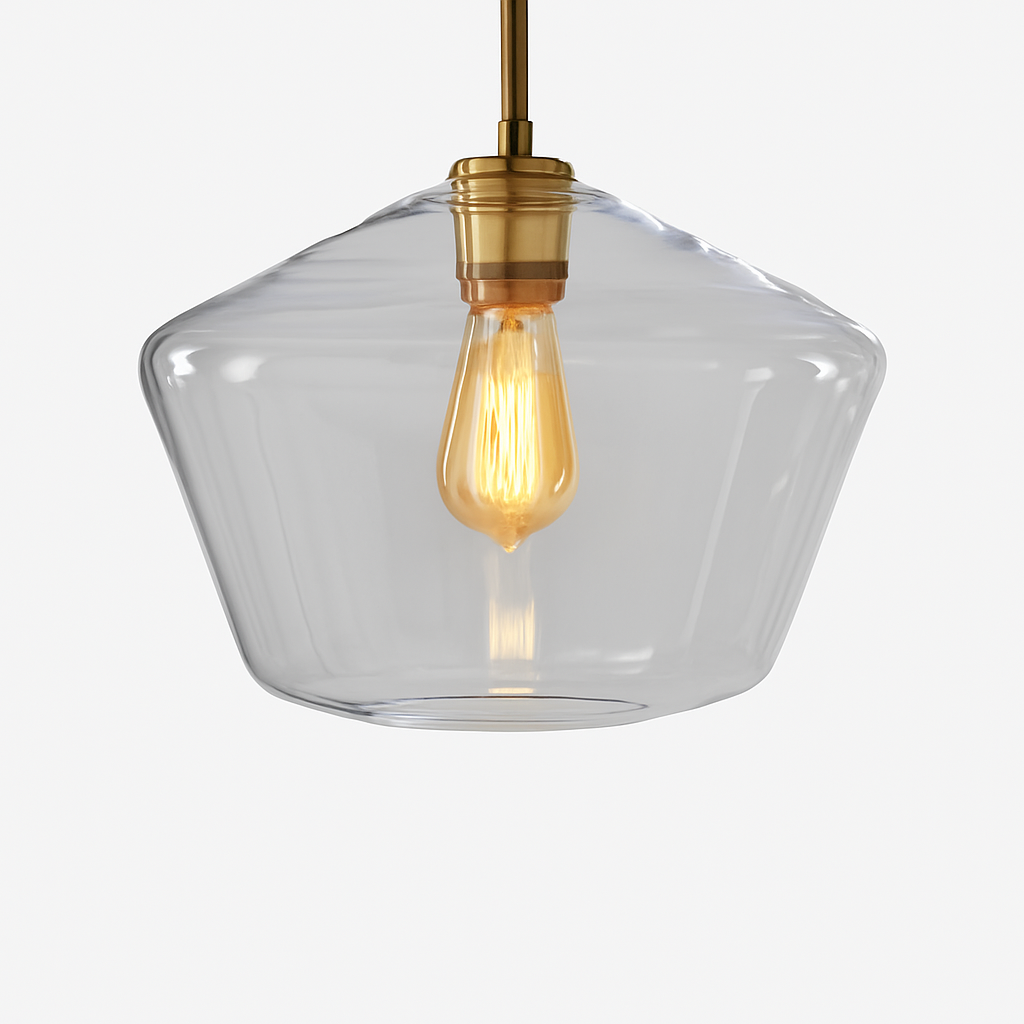 Luvestra | Geometrische Sferische Profiel Noordse Moderne Glazen Hanglamp