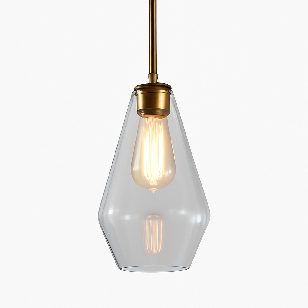 Luvestra | Geometrische Sferische Profiel Noordse Moderne Glazen Hanglamp