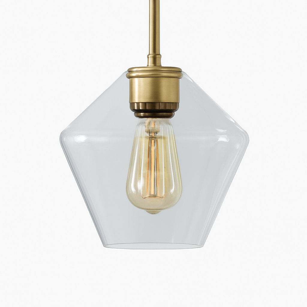Luvestra | Geometrische Sferische Profiel Noordse Moderne Glazen Hanglamp