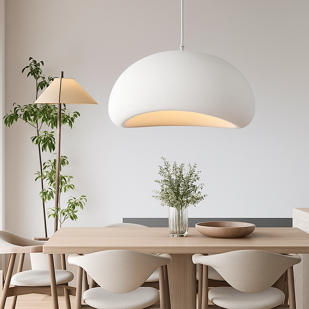 Vedrixle | Moderne Sculpturale Minimalistische Gebogen Polymeer Hanglamp