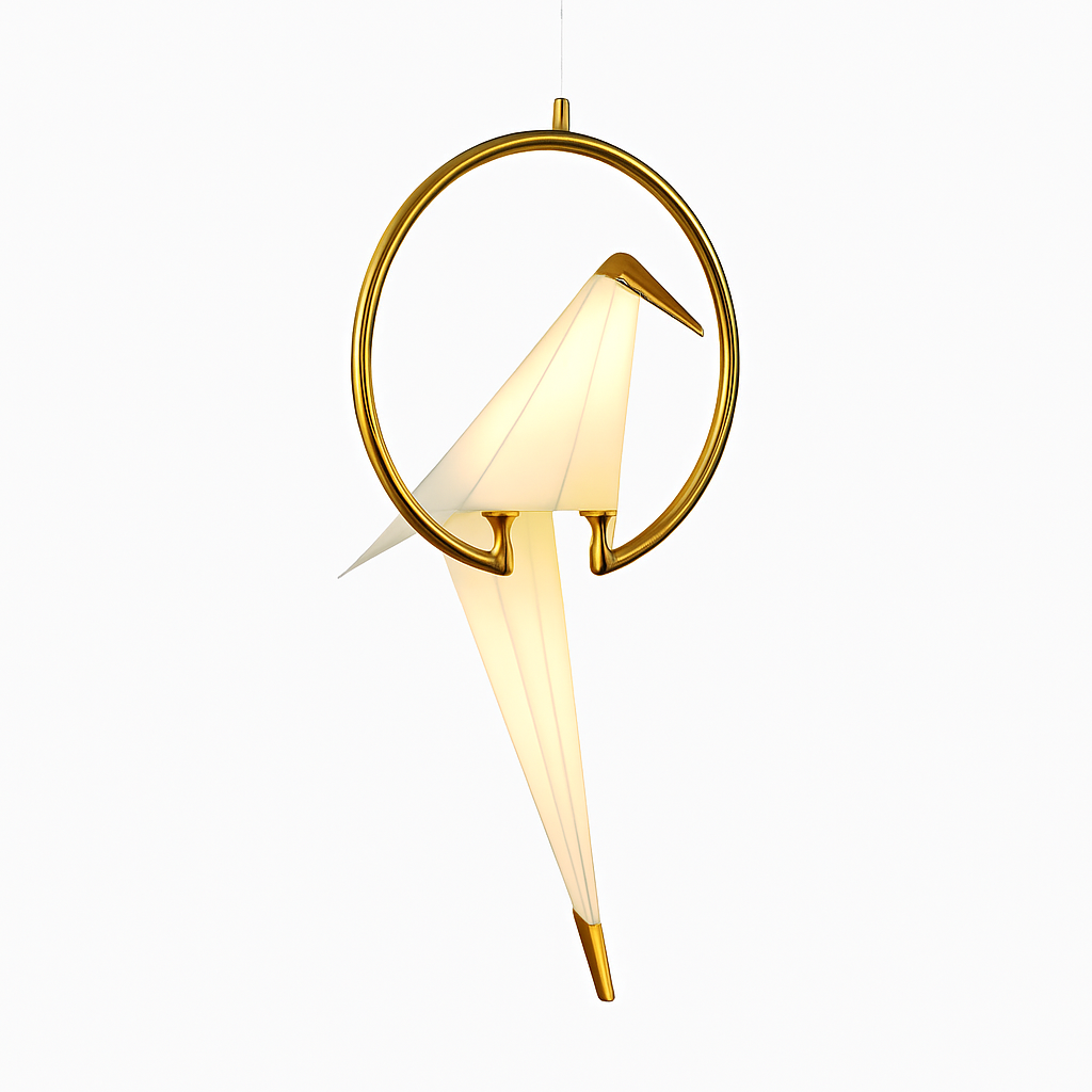 Kryntara | Boheemse Cirkelvormige Silhouet Vogel Sculptuur Hanglamp