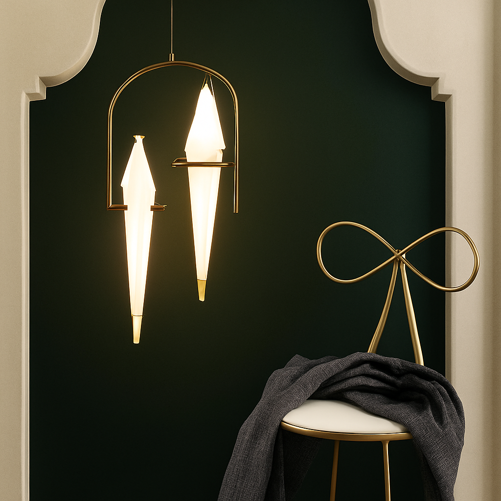 Kryntara | Boheemse Cirkelvormige Silhouet Vogel Sculptuur Hanglamp