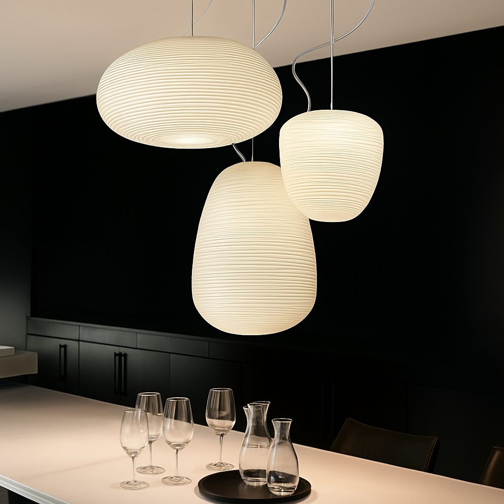 Valmorae | Coconsilhouet matglas hanglamp