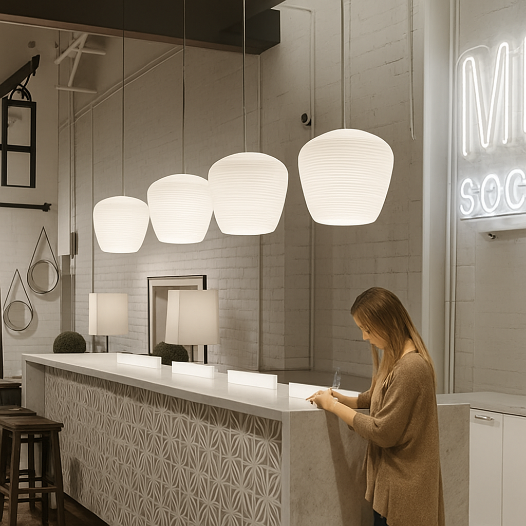 Valmorae | Coconsilhouet matglas hanglamp