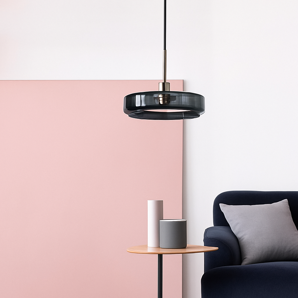 Quenoriz | Noordse Sferische Beschilderde Glazen Hanglamp