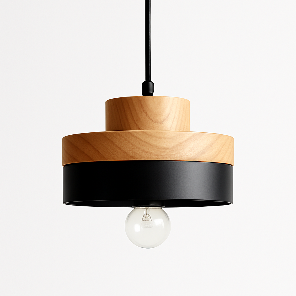 Valdorina | Noordse minimalistische geometrische houten hanglamp