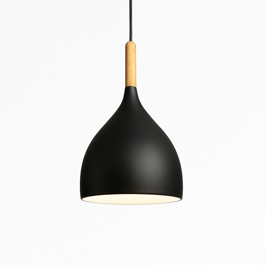 Velrion | Noordse Metalen en Houten LED Hanglamp Plafondlamp