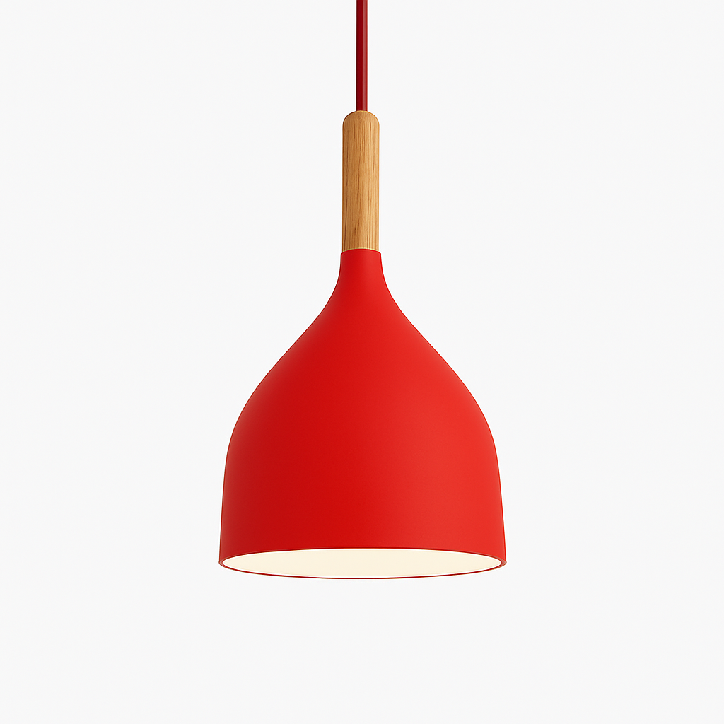 Velrion | Noordse Metalen en Houten LED Hanglamp Plafondlamp