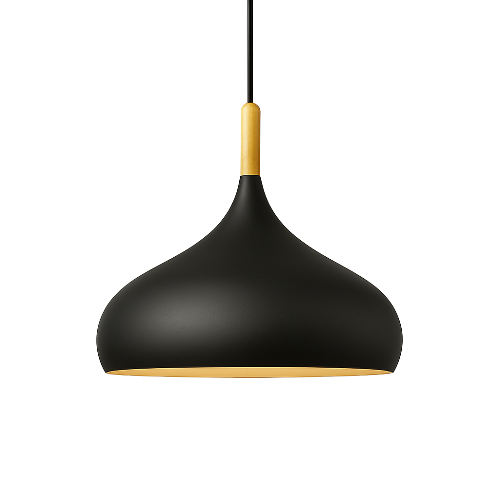 Velrion | Noordse Metalen en Houten LED Hanglamp Plafondlamp