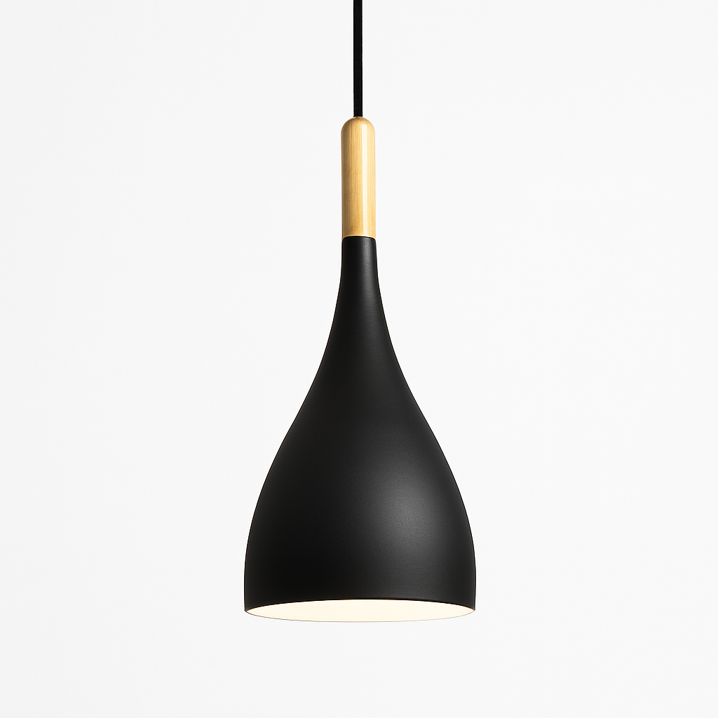Velrion | Noordse Metalen en Houten LED Hanglamp Plafondlamp