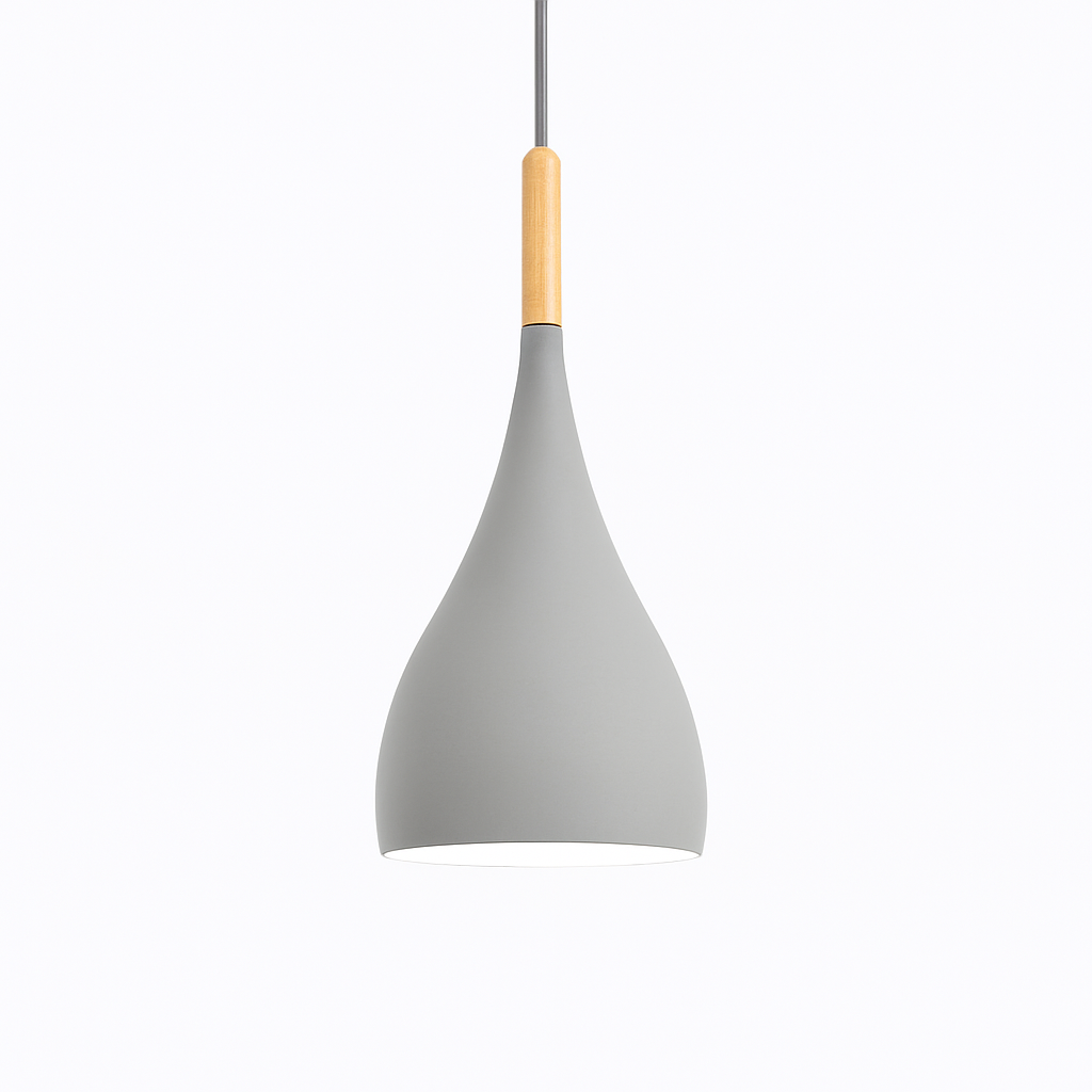 Velrion | Noordse Metalen en Houten LED Hanglamp Plafondlamp