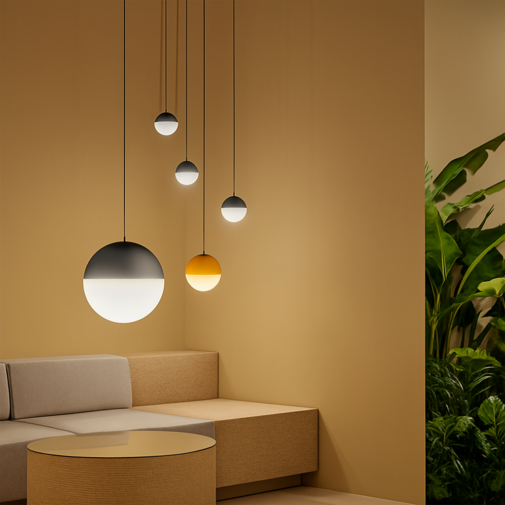 Vantoluxe | Artistieke orbis gradient glazen hanglamp