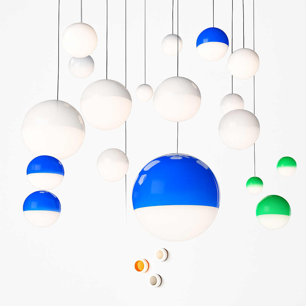 Vantoluxe | Artistieke orbis gradient glazen hanglamp