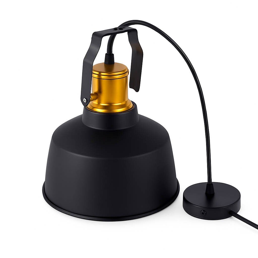 Ethromber | Rustieke Industriële Koepel Metalen Kegel Hanglamp