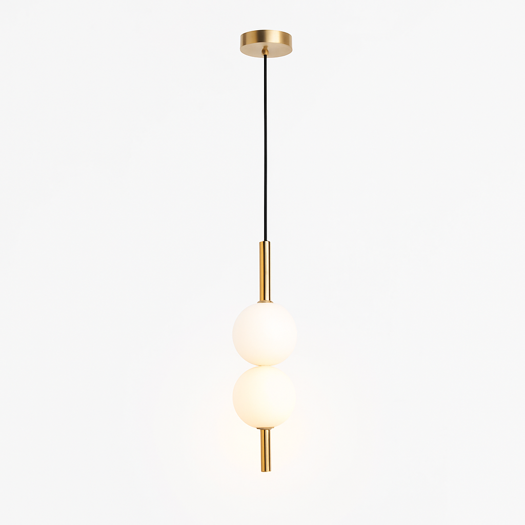 Quintara | Minimalistische Verticale Buis Globe Vorm Hanglamp