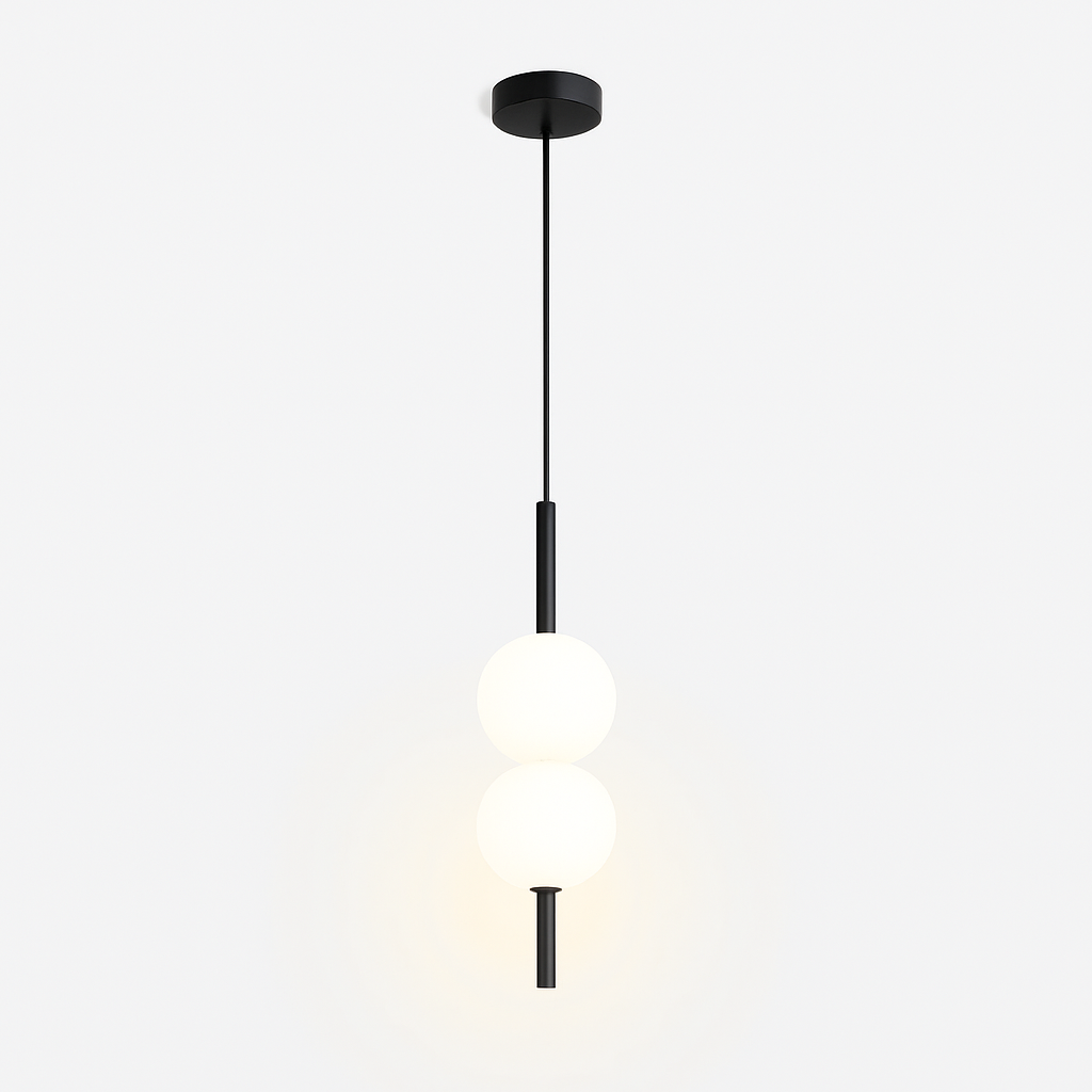 Quintara | Minimalistische Verticale Buis Globe Vorm Hanglamp