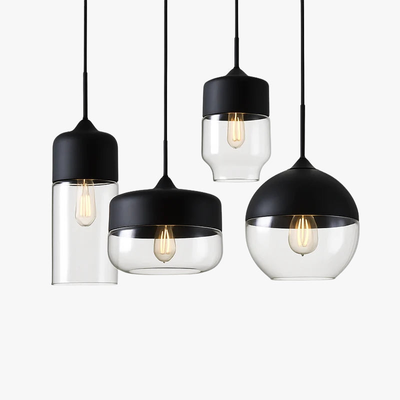 Verphine | Moderne Industriële Glazen Metalen Loft Hanglamp