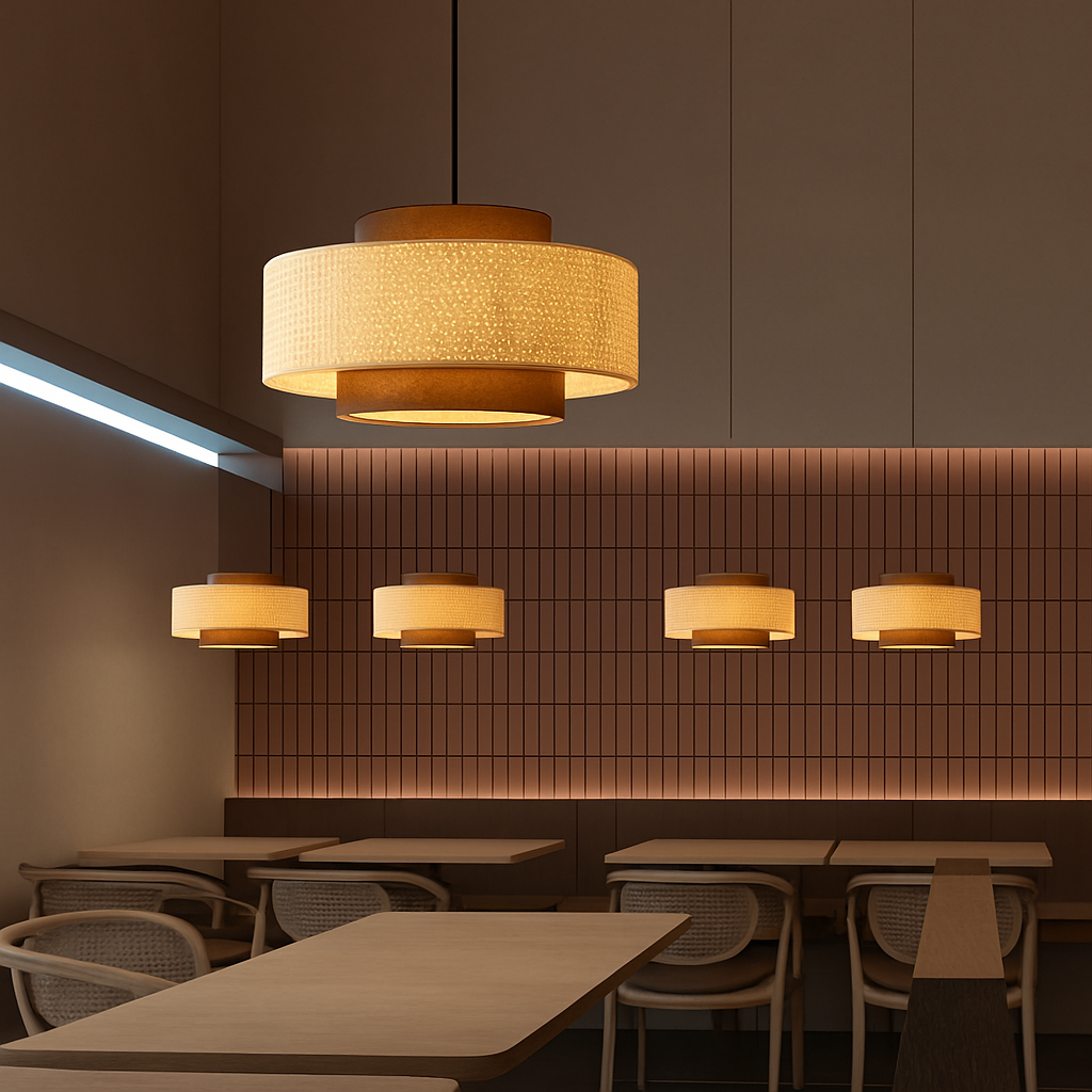 Belphira | Retro Koepelvormige Rieten Mand Hanglamp