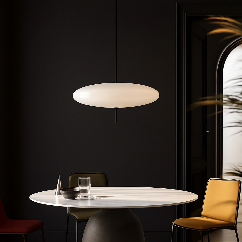 Velvoryn| Moderne Vliegende Schotel Schijf Minimalistische Metalen Hanglamp