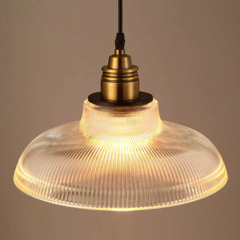 Kalsyr | Industriële Glazen Gebogen Silhouet Koepel Hanglamp