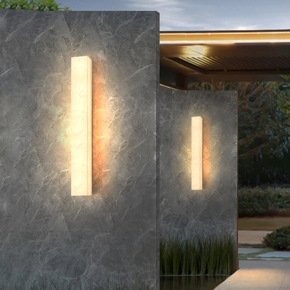 Aerisvall | Moderne Geometrische Slanke Rechthoekige Buitenwandlamp