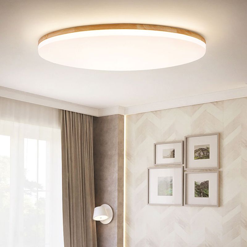 Aevum | Ovale Scandinavische Eiken Plafondlamp