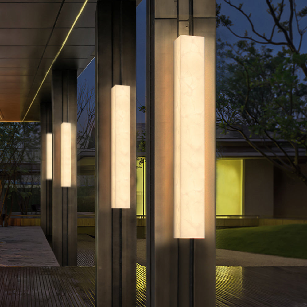 Aerisvall | Moderne Geometrische Slanke Rechthoekige Buitenwandlamp
