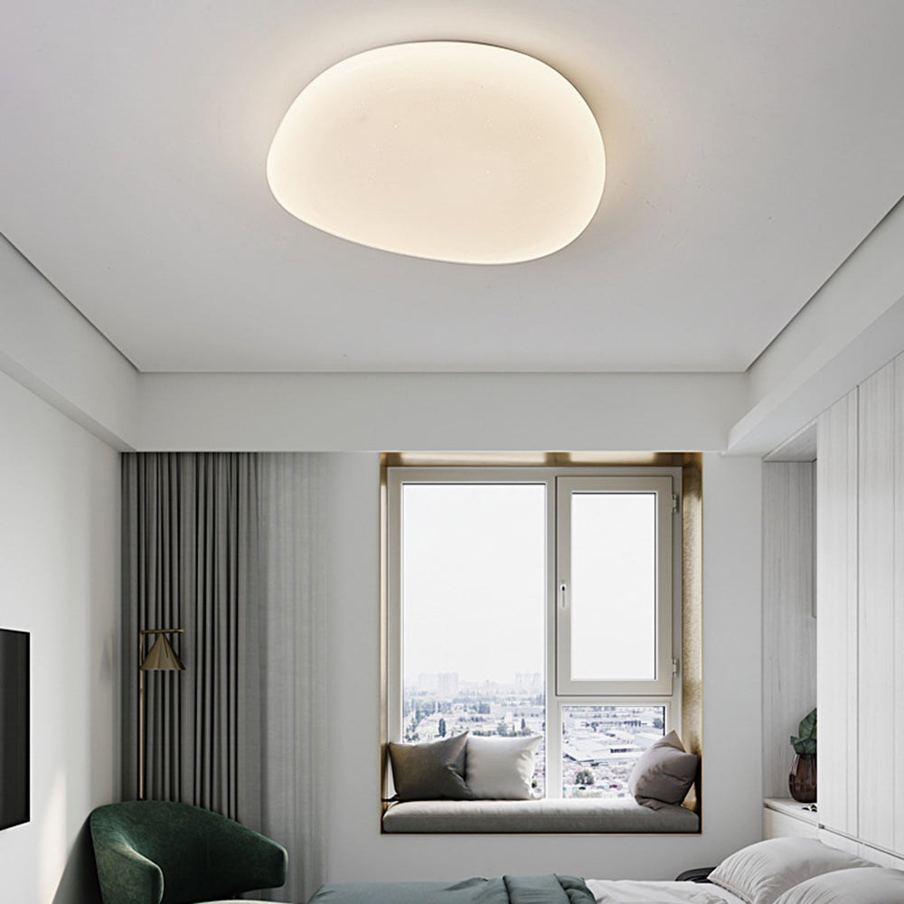 Aehelis | Moderne Minimalistische Onregelmatige Kiezel Silhouet LED Plafondlamp
