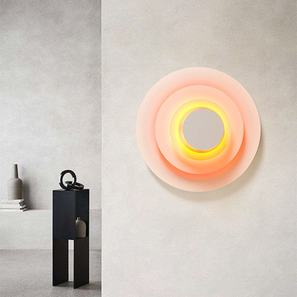 Lythos | Geometrische Morandi Circulaire Metalen Kunst Wandlamp