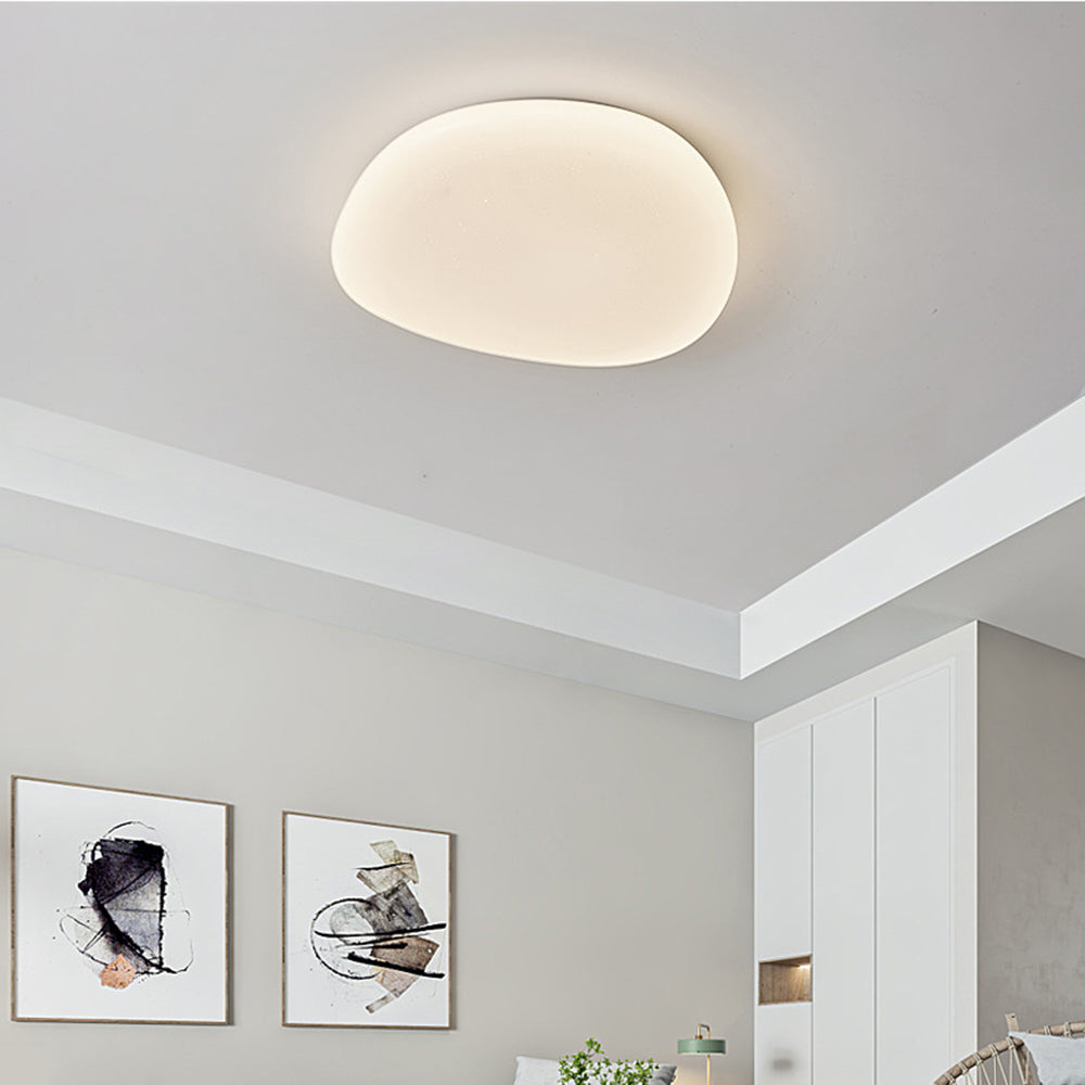 Aehelis | Moderne Minimalistische Onregelmatige Kiezel Silhouet LED Plafondlamp