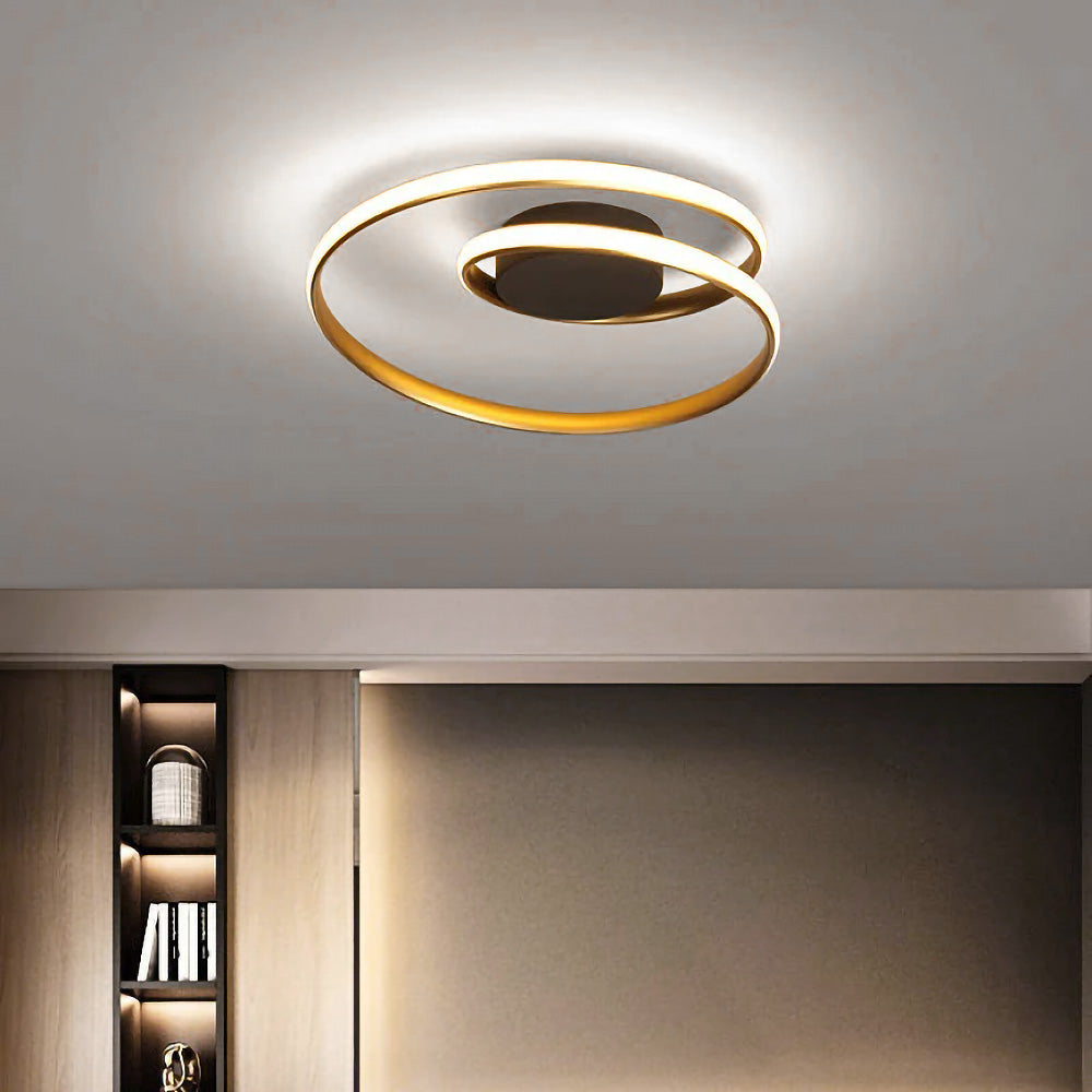 Spira | Strakke Minimalistische Spiraalring Plafondlamp
