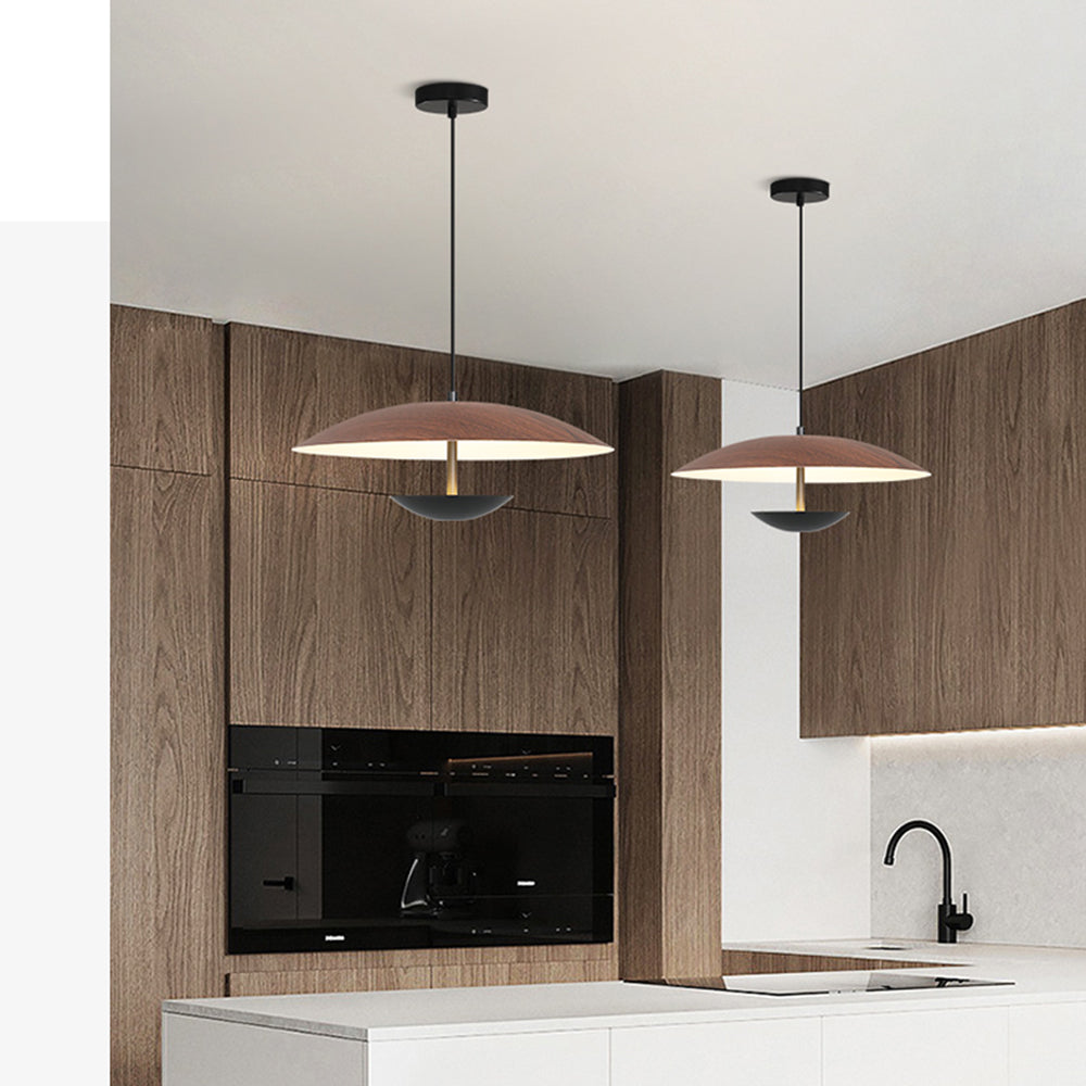 Thaluo | Minimalistische Noordse Frisbee Silhouet LED Hanglamp