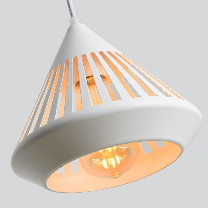 Nyvold | Minimalistische Conische Geprofileerde Glazen Metalen Hanglamp