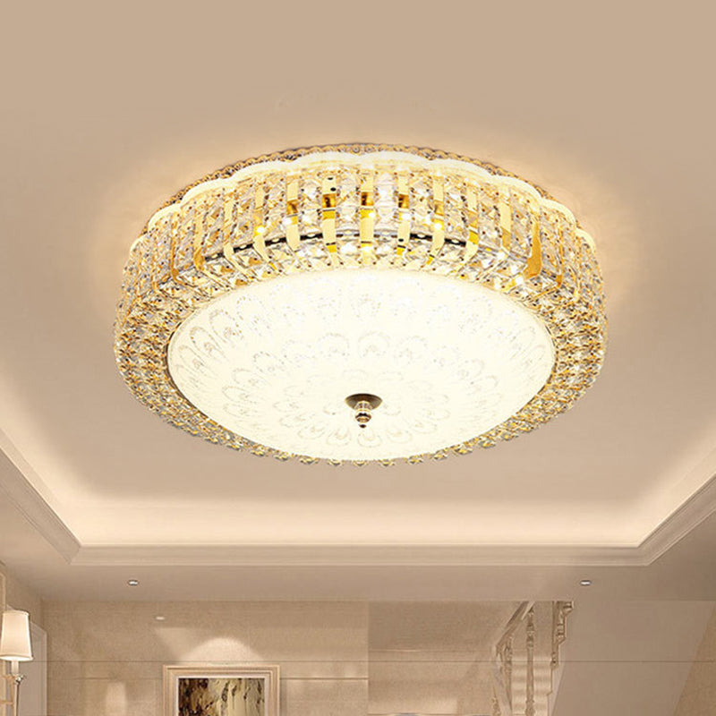 Auralis | Hedendaagse Geometrische Kristallen Ring Plafondlamp