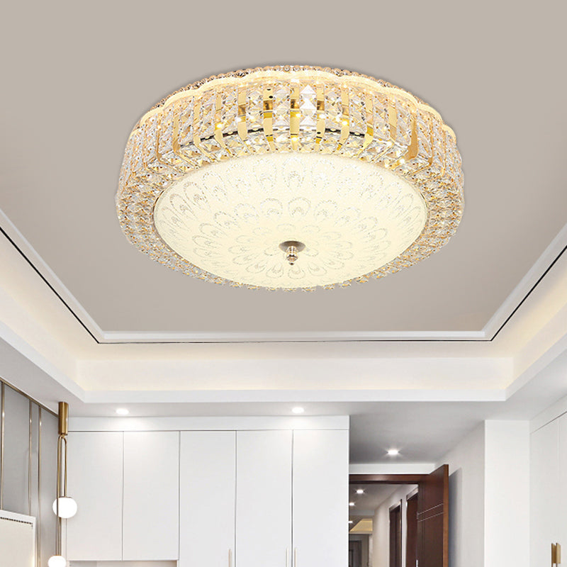 Auralis | Hedendaagse Geometrische Kristallen Ring Plafondlamp