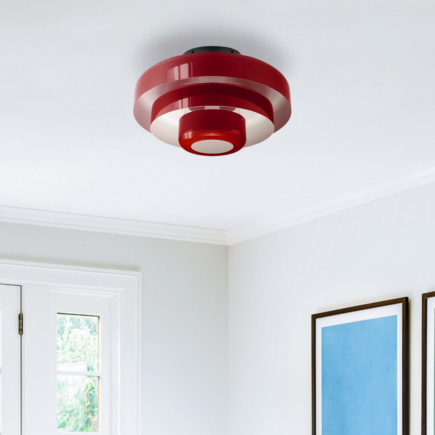 Modera | Retro Laaggedrum Plafondlamp