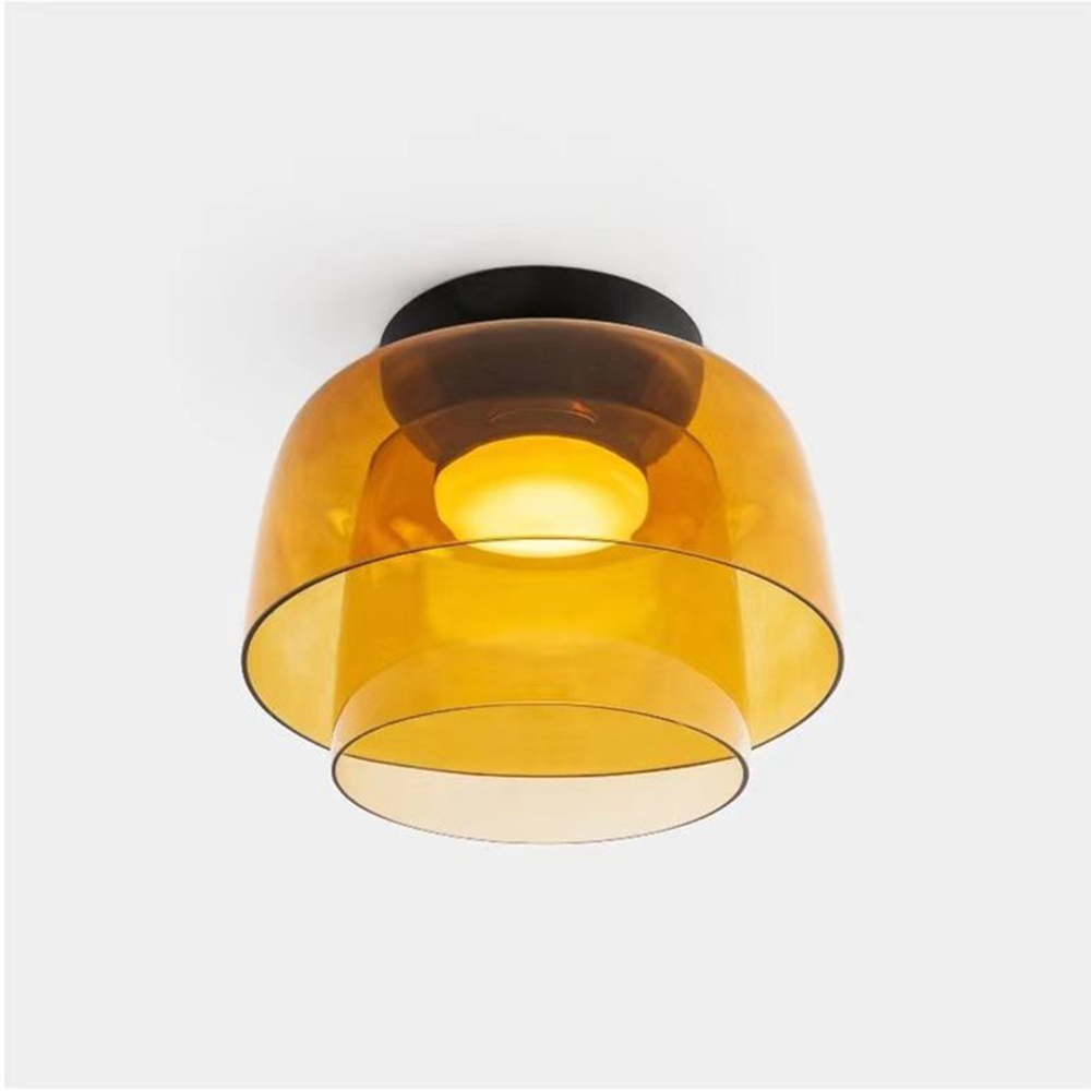 Nebula | Moderne Laagglanzende Glazen Koepel Plafondlamp