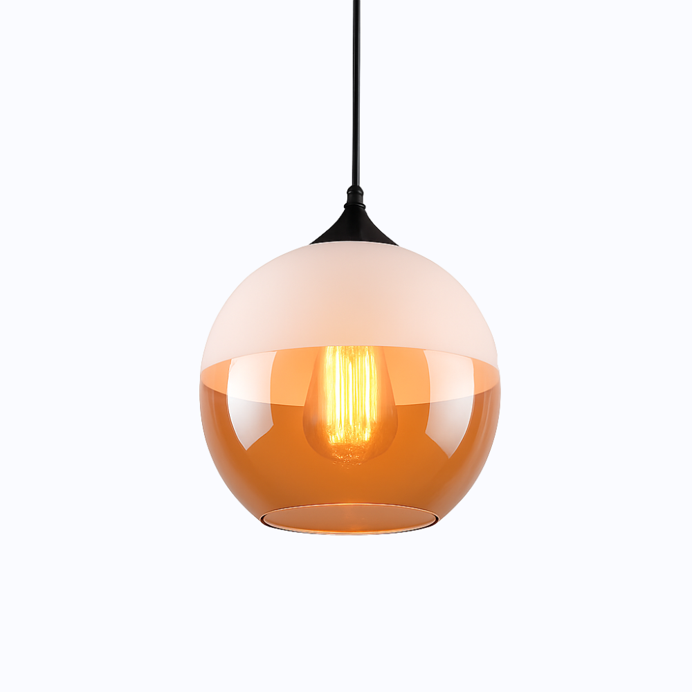 Verphine | Moderne Industriële Glazen Metalen Loft Hanglamp