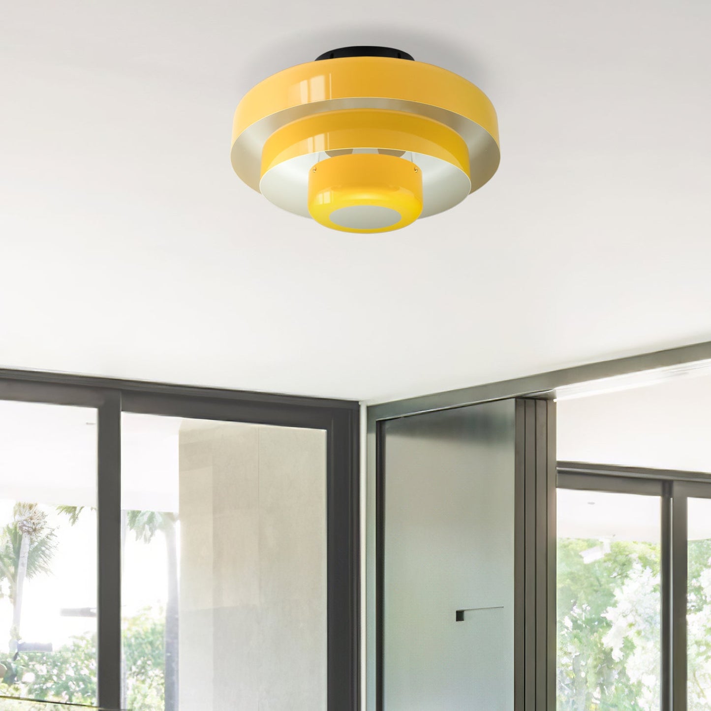 Modera | Retro Laaggedrum Plafondlamp