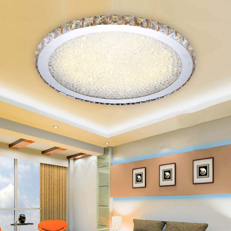 Aurum | Circulaire Kristal Sieraad Flush Mount Plafondlamp
