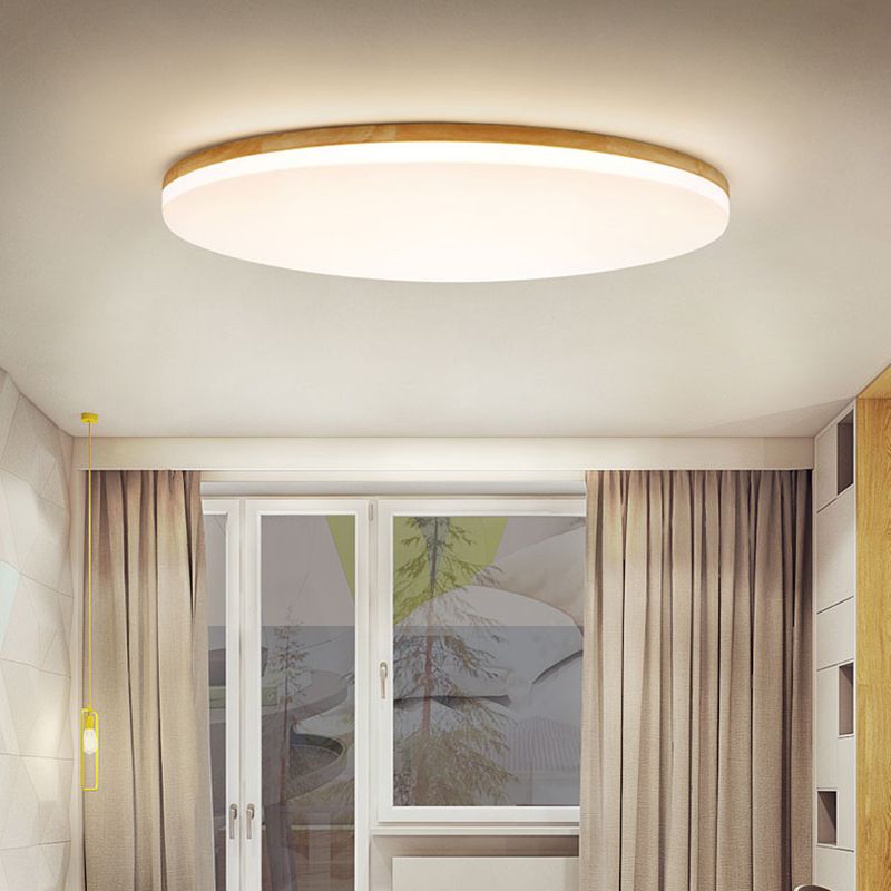 Aevum | Ovale Scandinavische Eiken Plafondlamp