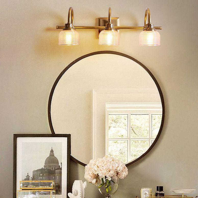 Nivalis | Elegante Prismatic Ribbel Glazen Vanity Wandlamp