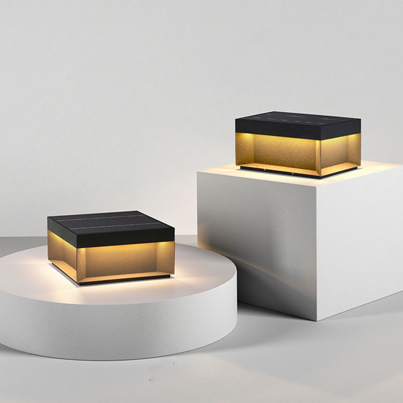 Vylno | Minimalistische Geometrische Kolom Zonne-energie Buitenverlichting