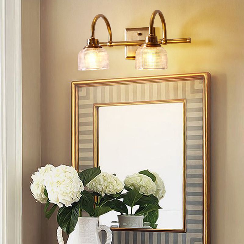 Nivalis | Elegante Prismatic Ribbel Glazen Vanity Wandlamp