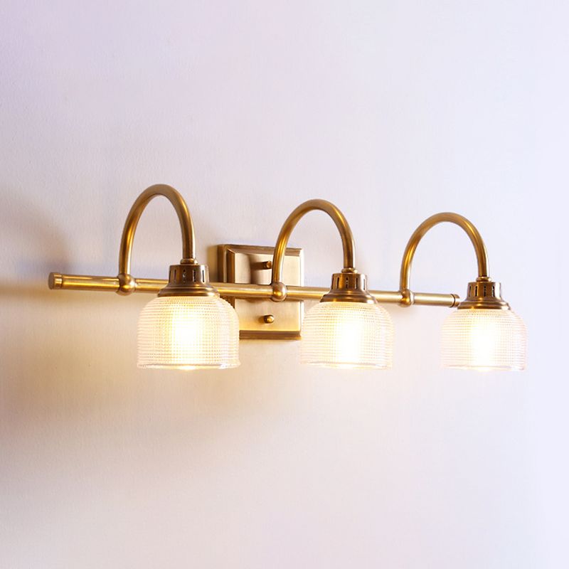 Nivalis | Elegante Prismatic Ribbel Glazen Vanity Wandlamp