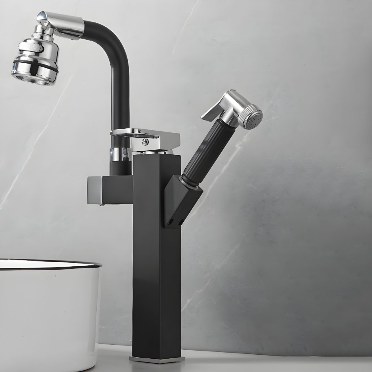 Sylthor | Luxe Draaituit Hoge Boog Vaat Badkamer Wastafelkraan