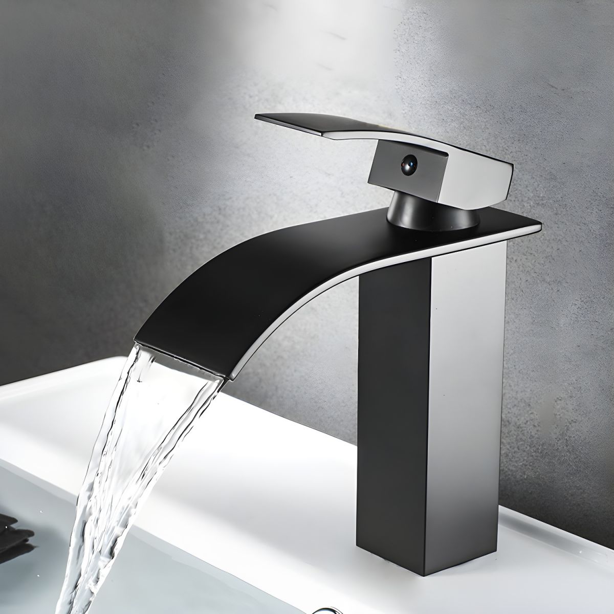 Kestruve | Moderne Kolom Watervaluitloop Badkamerkraan