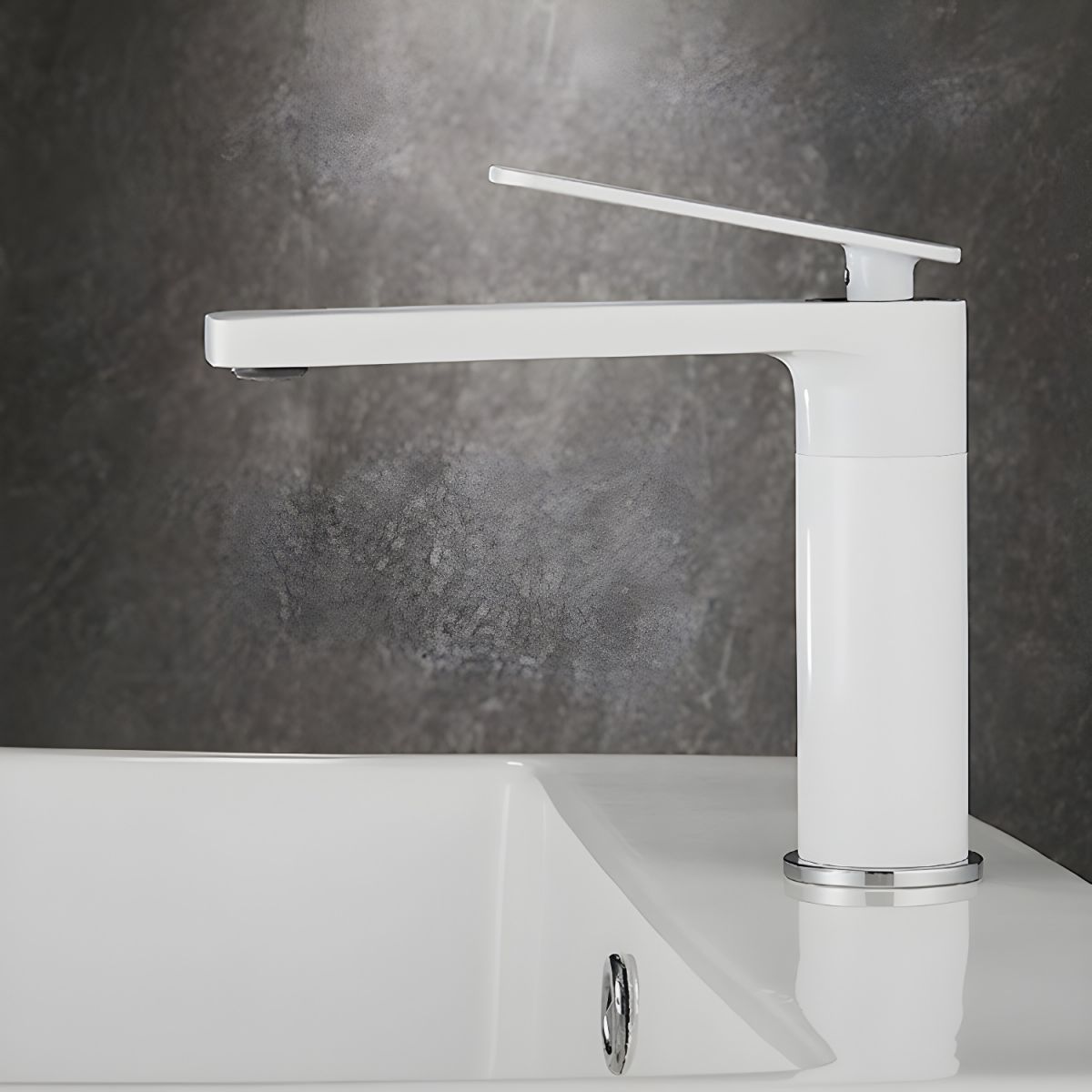 Juvandic | Moderne Tapered Profiel Cilindrische Vaat Badkamer Wastafelkraan